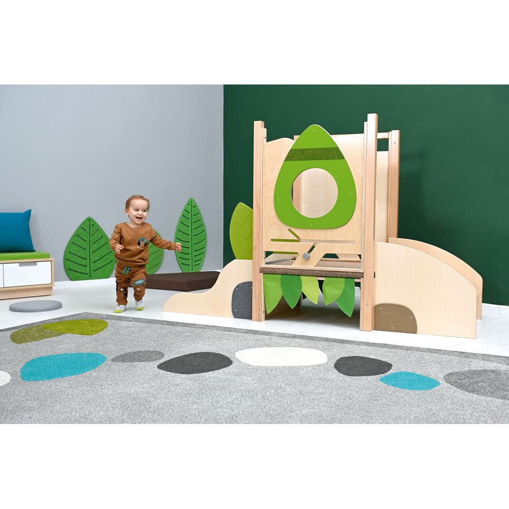 Flora Mini Loft with Stairs and Slide by Moje Bambino