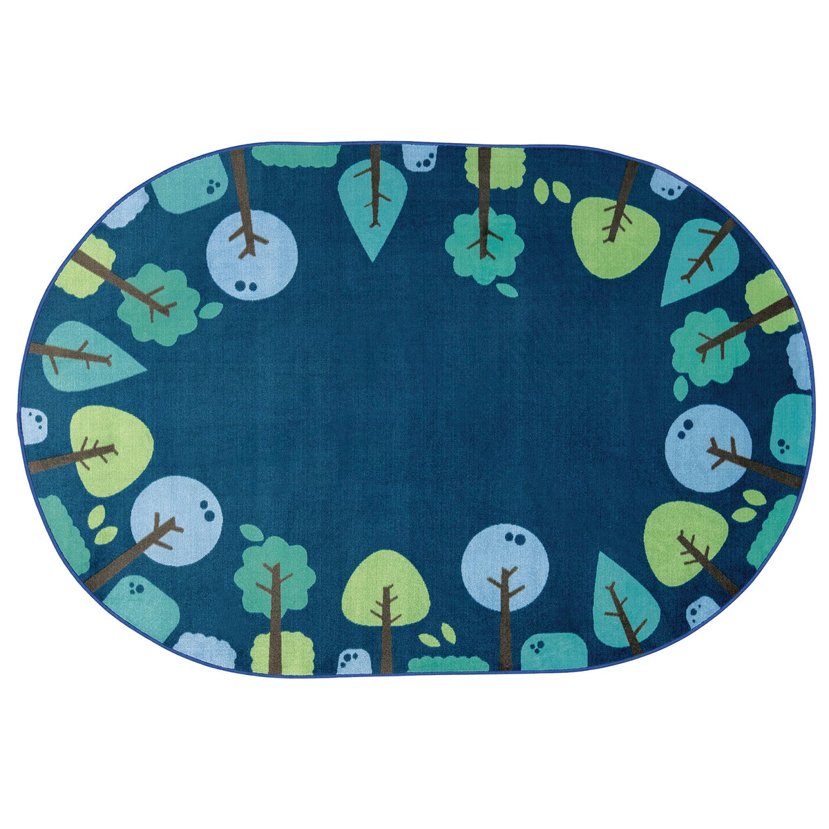 KIDSoft Tranquil Trees Blue Classroom Rug, view 11