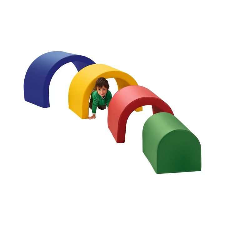 4-Piece Rainbow Foam Building Block Set by HABA Pro