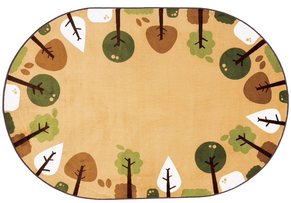 KIDSoft Tranquil Trees Tan Classroom Rug, view 8