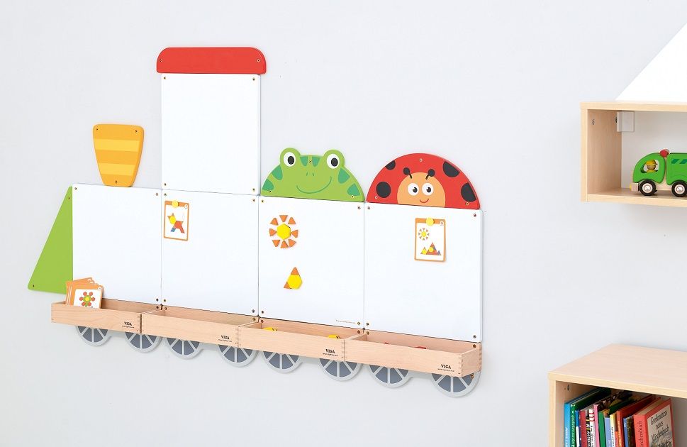 Toddler Train Dry-Erase Board Set by NOVUM