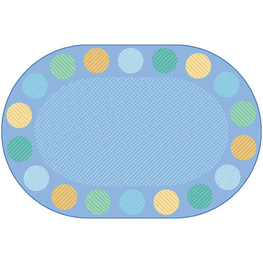 Tranquil Spot Oval 12-Seat Classroom Rug, view 2