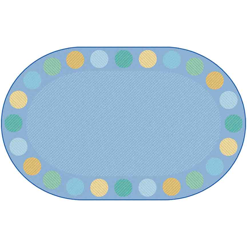 Tranquil Spot Oval 18-Seat Classroom Rug, view 3