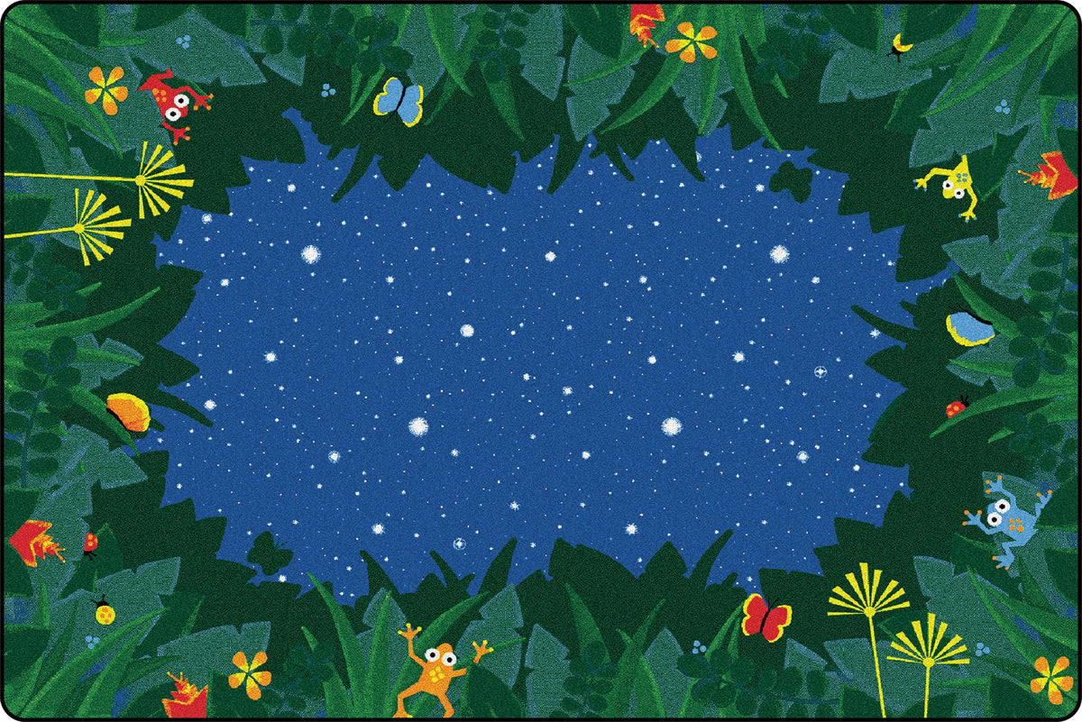 Peaceful Tropical Night Classroom Rug, view 4