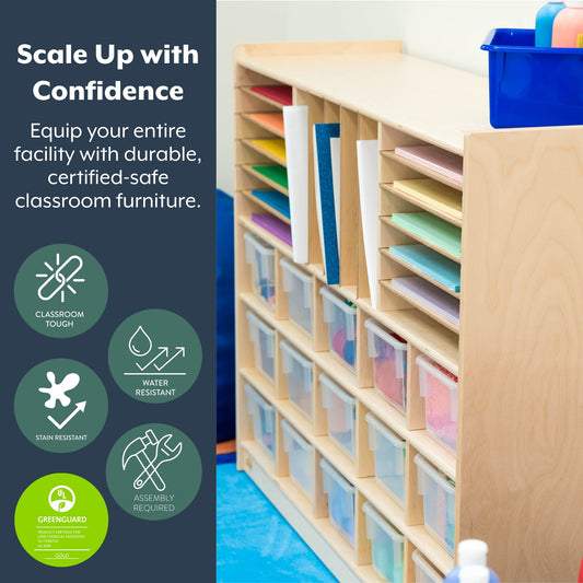 Multi-Section Classroom Storage Unit, view 2