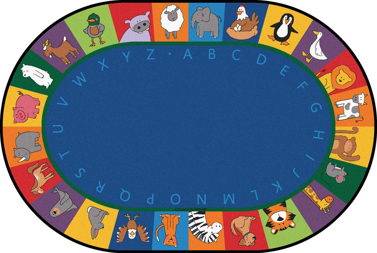 All the Animals Literacy Seating Classroom Rug, view 3