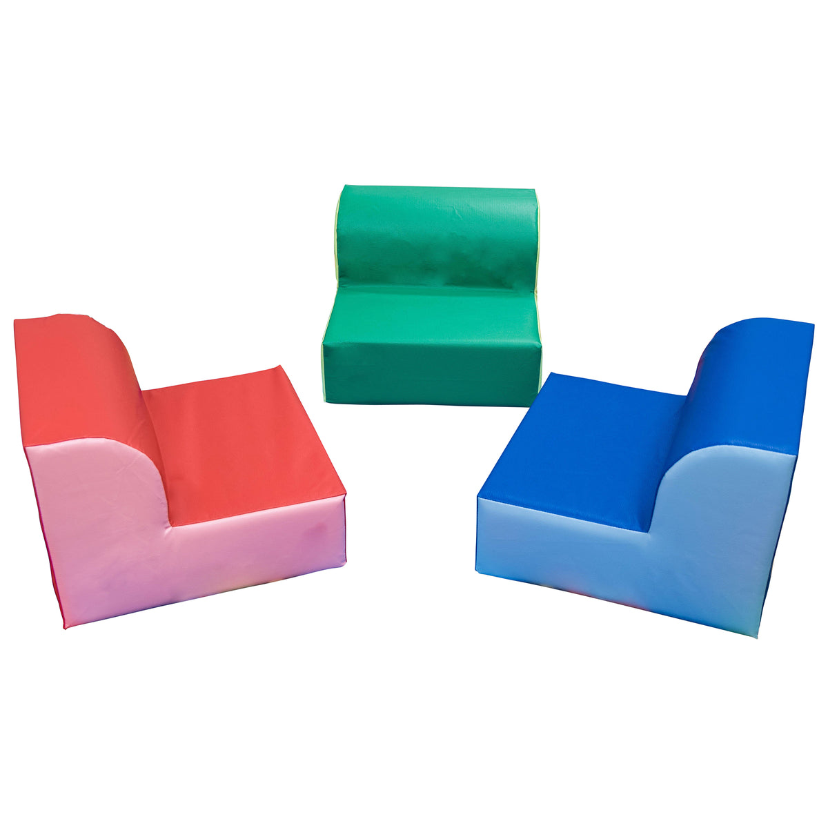 Two-Tone Foam Reading Loungers, Set of 3, Rainbow, view 5