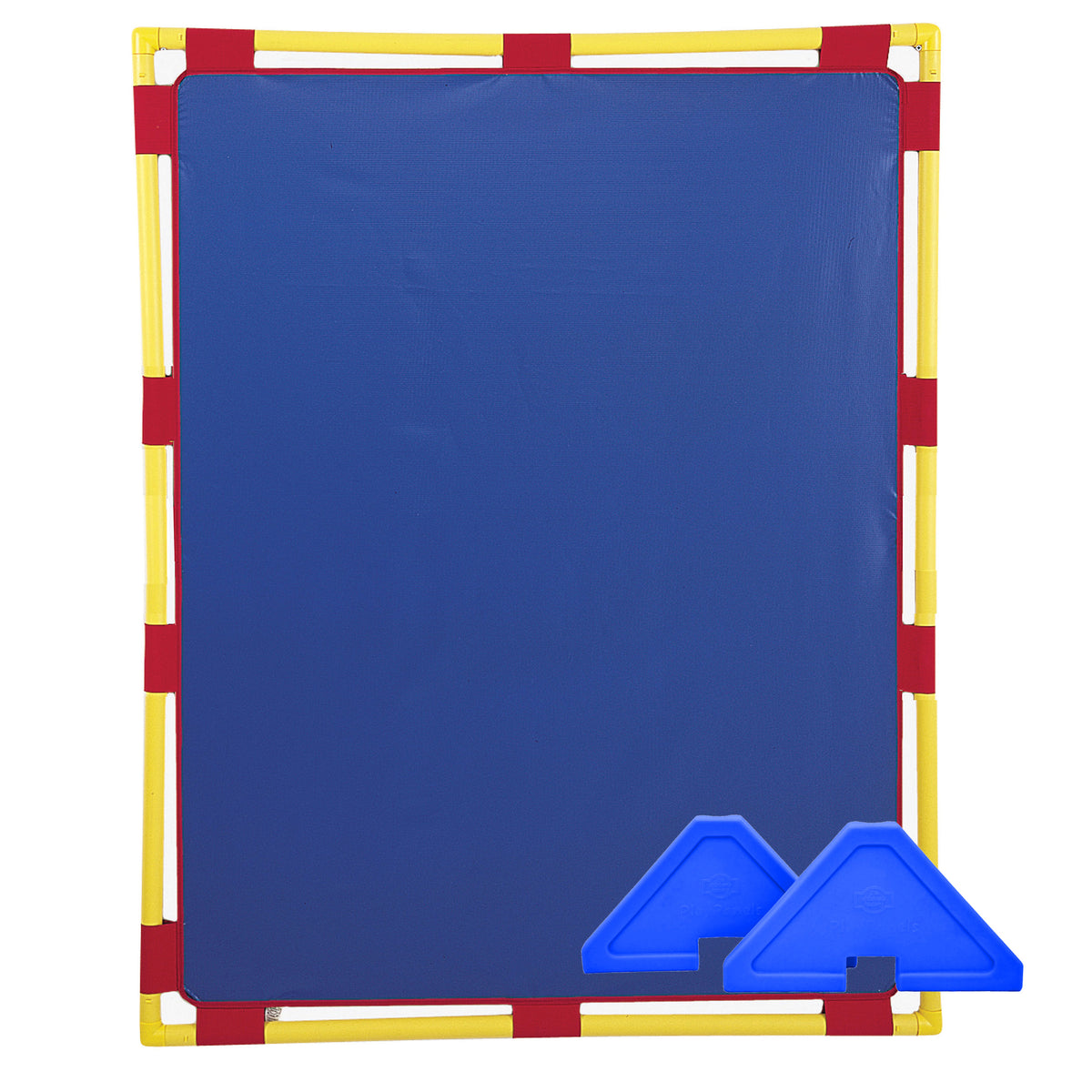 Large Rectangle Portable Classroom Room Divider Panel, Blue / Single / With Support Feet