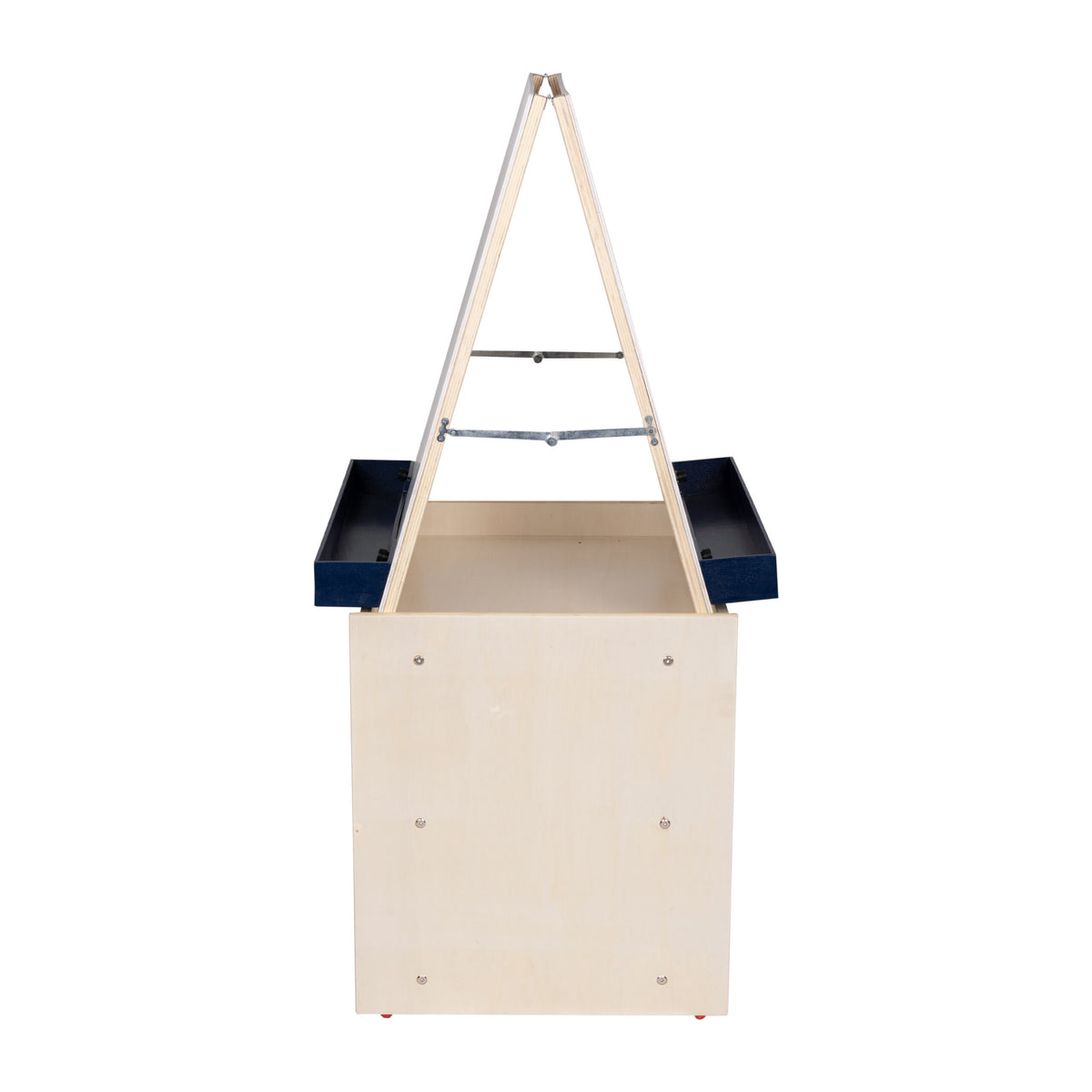 Mobile Double-Sided 2-Station Art Easel with Shelves, view 3