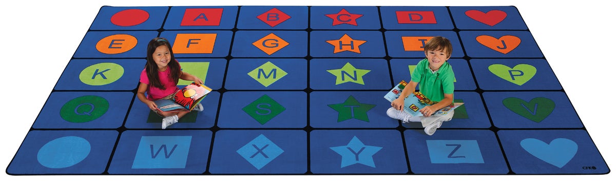 Simple Shapes Seating Classroom Rug