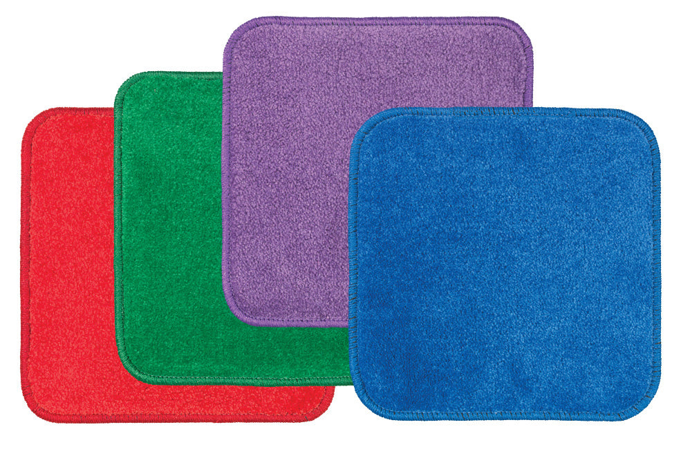 Jumbo Carpet Seating Squares – Primary Colors, view 5