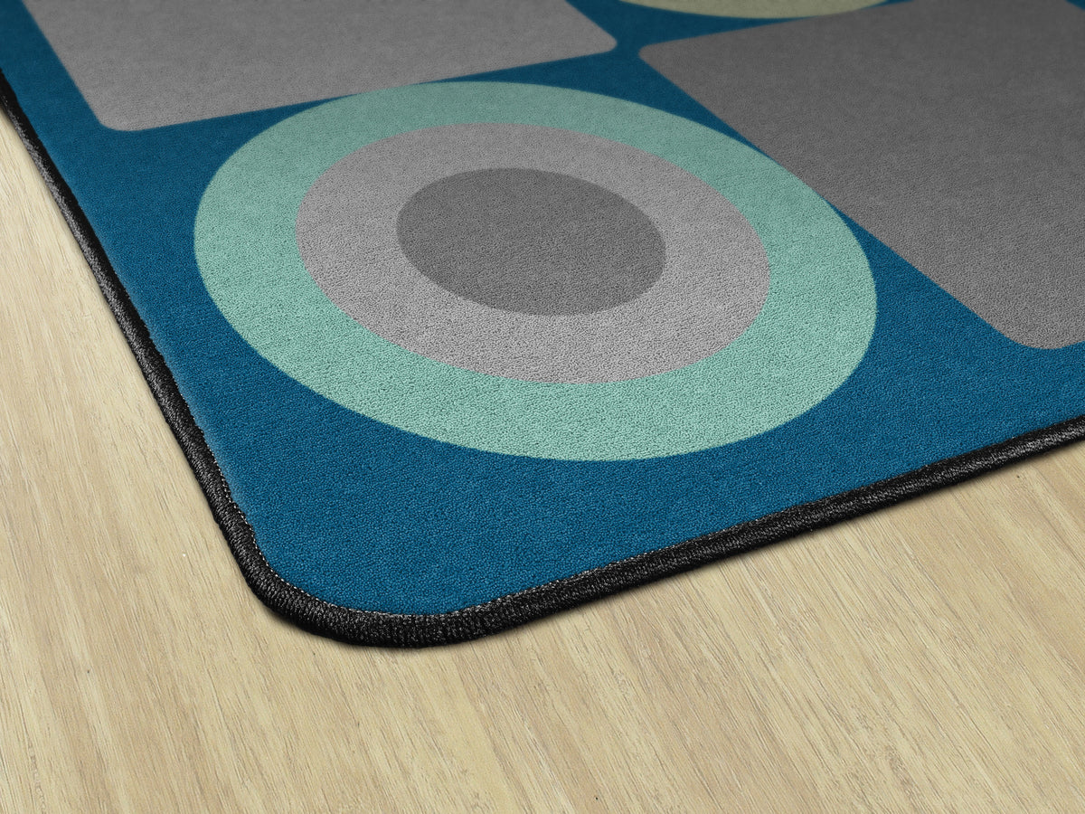 Tranquil Squares Calming Seating Rug, view 6