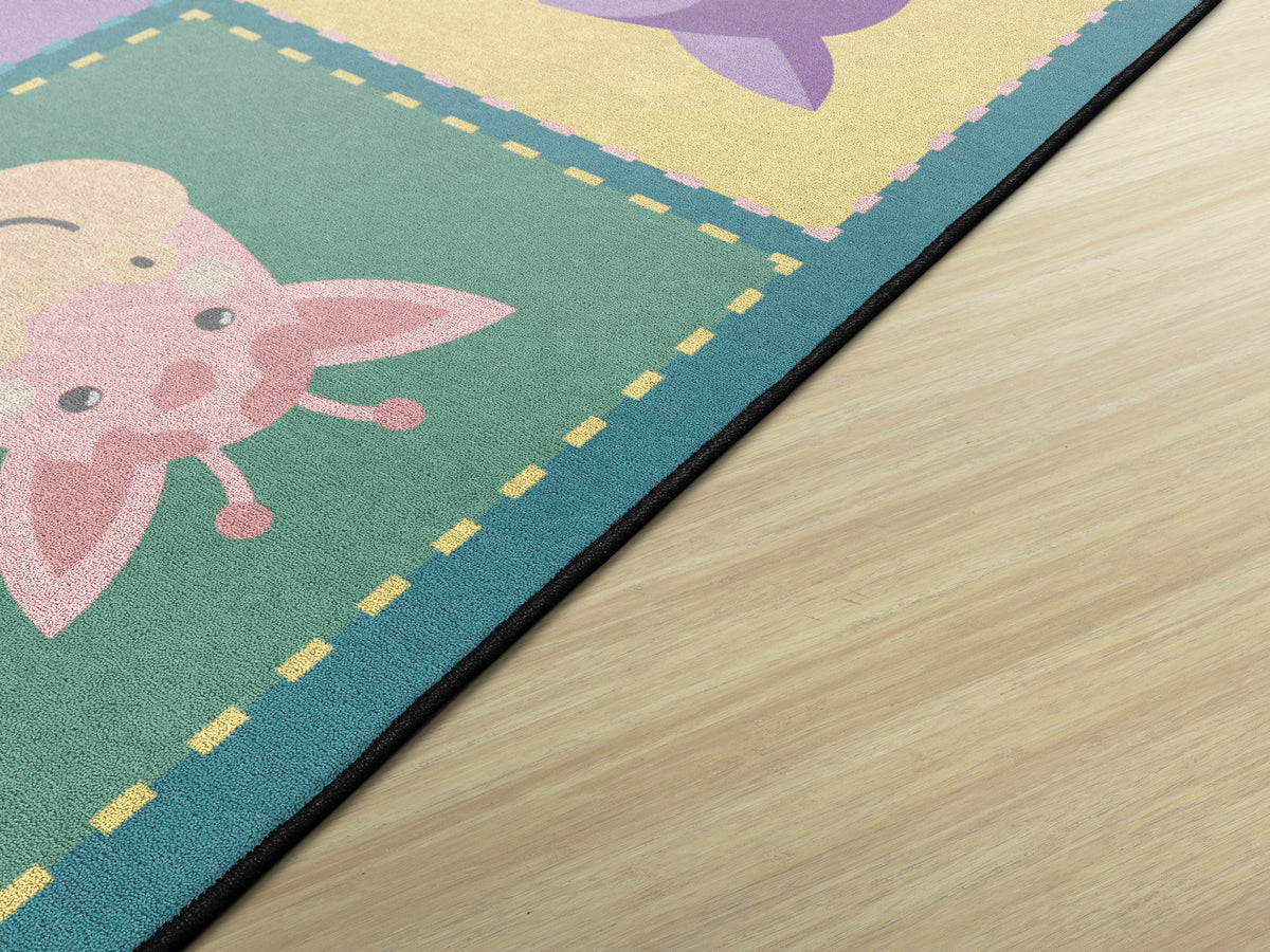 Soft Animal Blocks Infant Toddler Rug, view 4