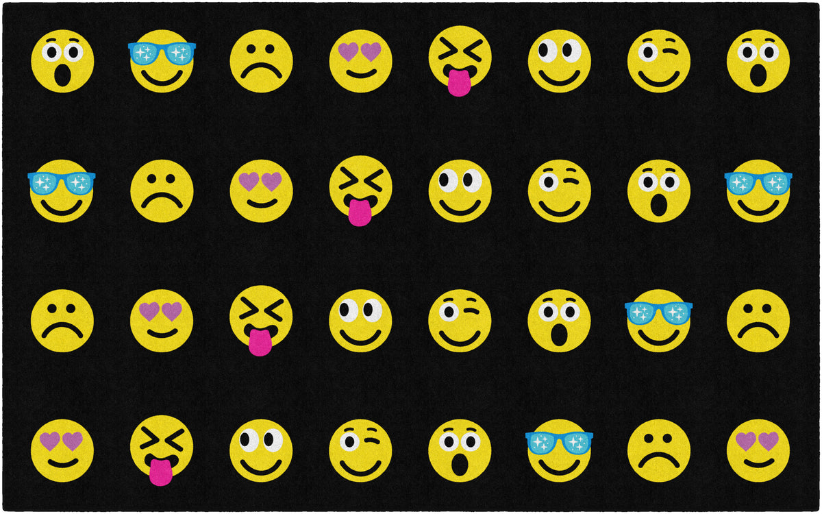 Happy Faces Criss Cross Seating Rug, view 5