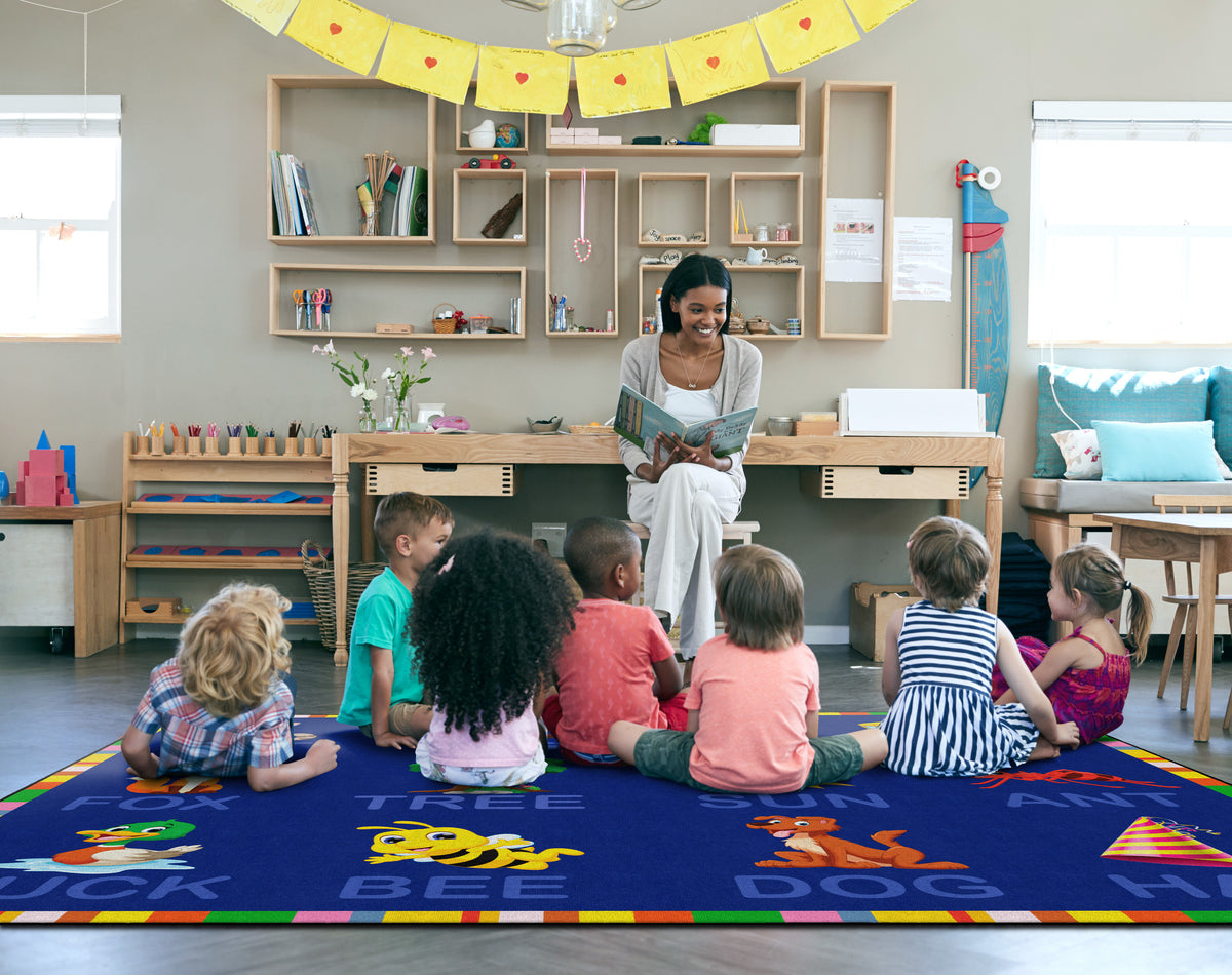 Learning to Read Picture Word Classroom Rug, view 6