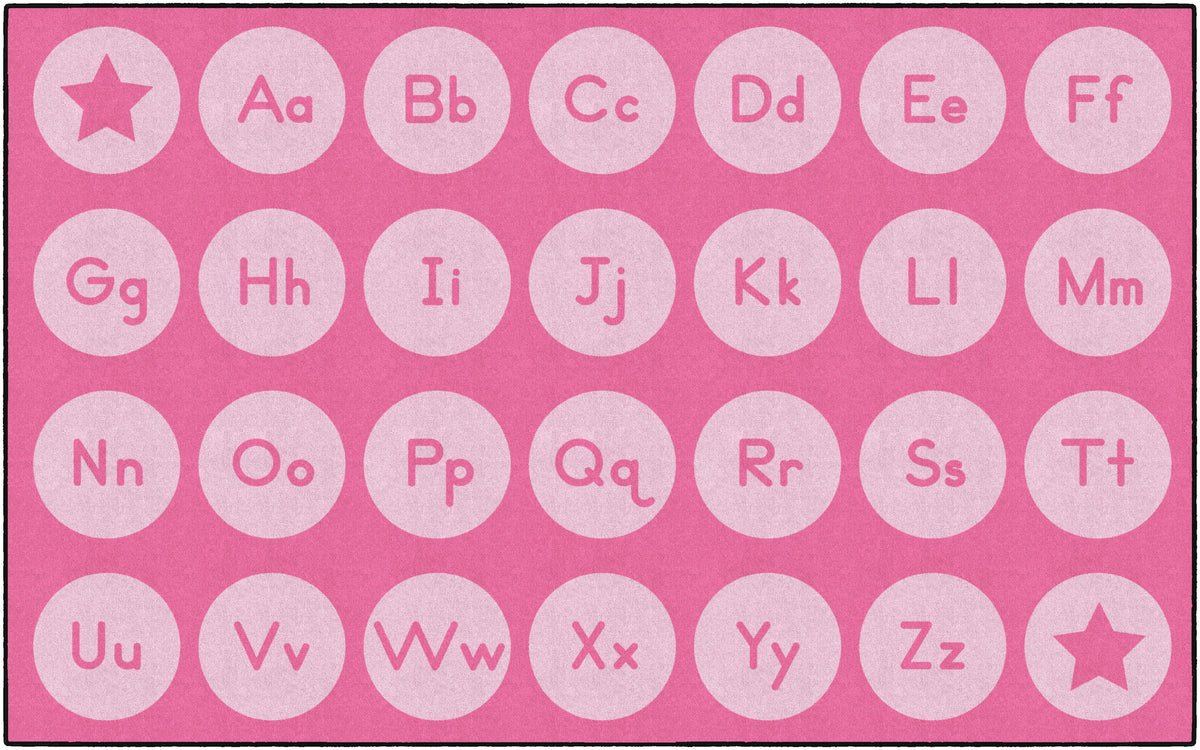 Tone-on-Tone Alphabet Seating Rug, view 14