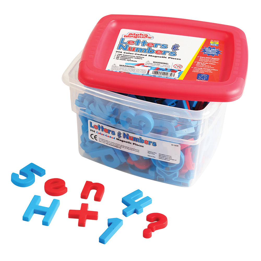 Color-Coded Letter & Number Magnets, 214 Pieces – Classroom Pack, view 4