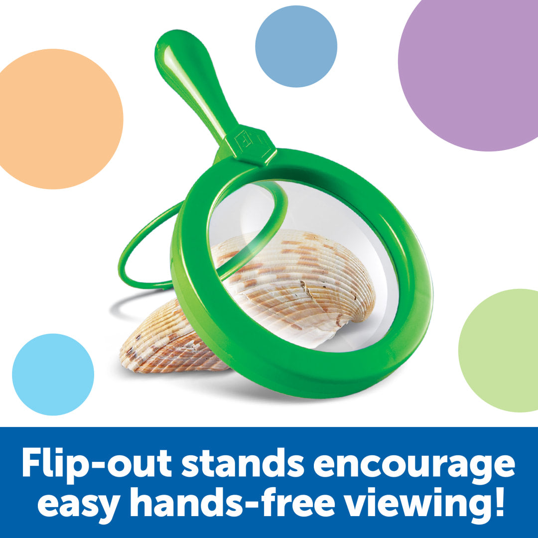 Jumbo Magnifiers with Stands, Set of 6 – Classroom Pack, view 4