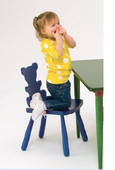 Leaf & Animal Back Wooden Classroom Chair by Children's Furniture Company