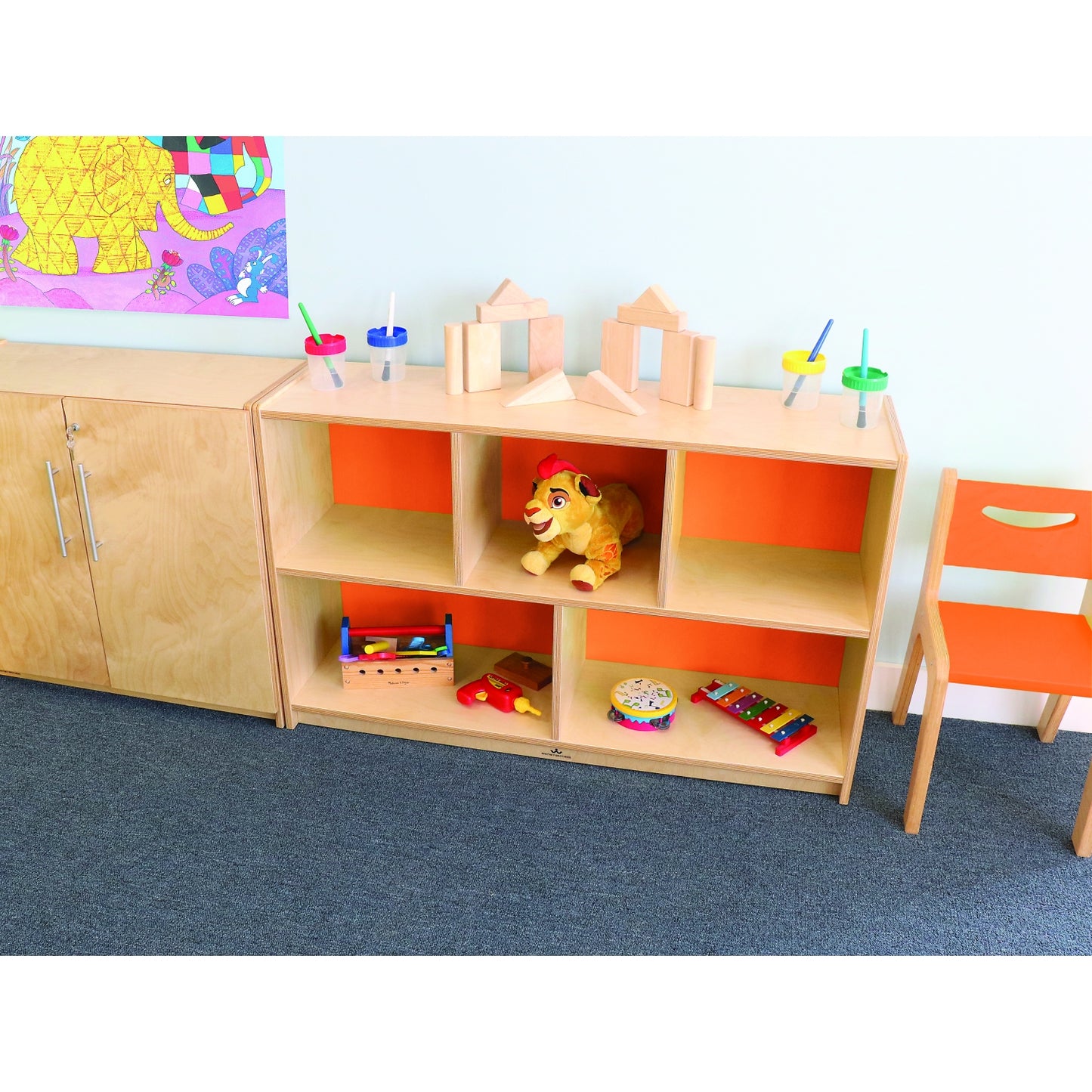 Whitney Plus Cabinet (Orange)
