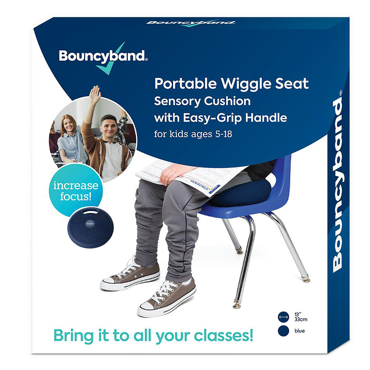 Wiggle Seat With Carry Handle Large Round Wedge Chair Cushion, view 10