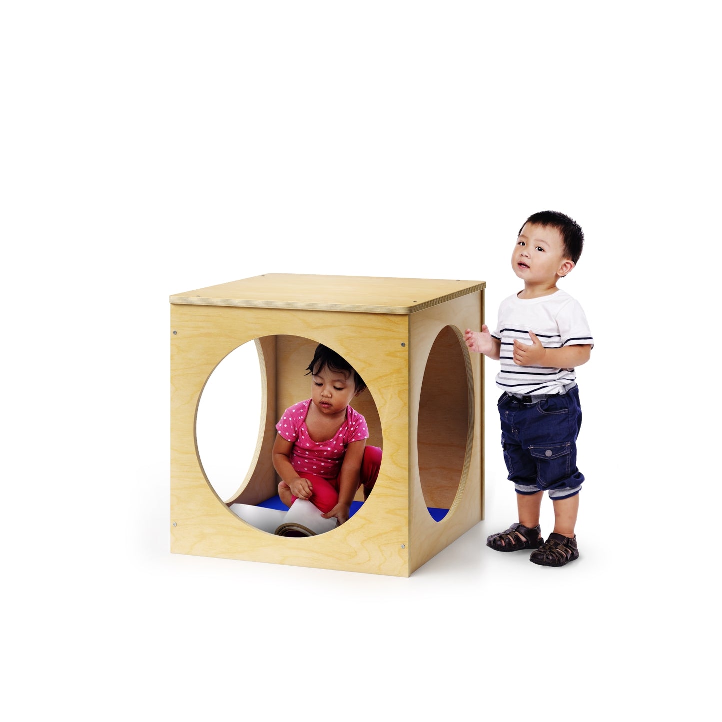 Toddler Play House Cube With Floor Mat Set