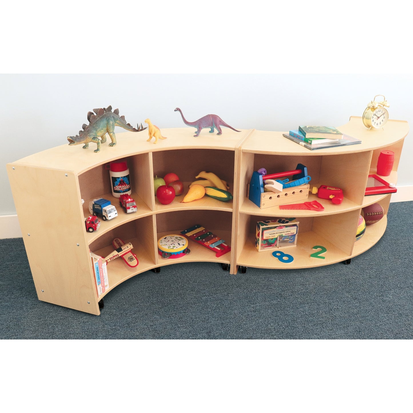 Curve Out Mobile Storage Cabinet