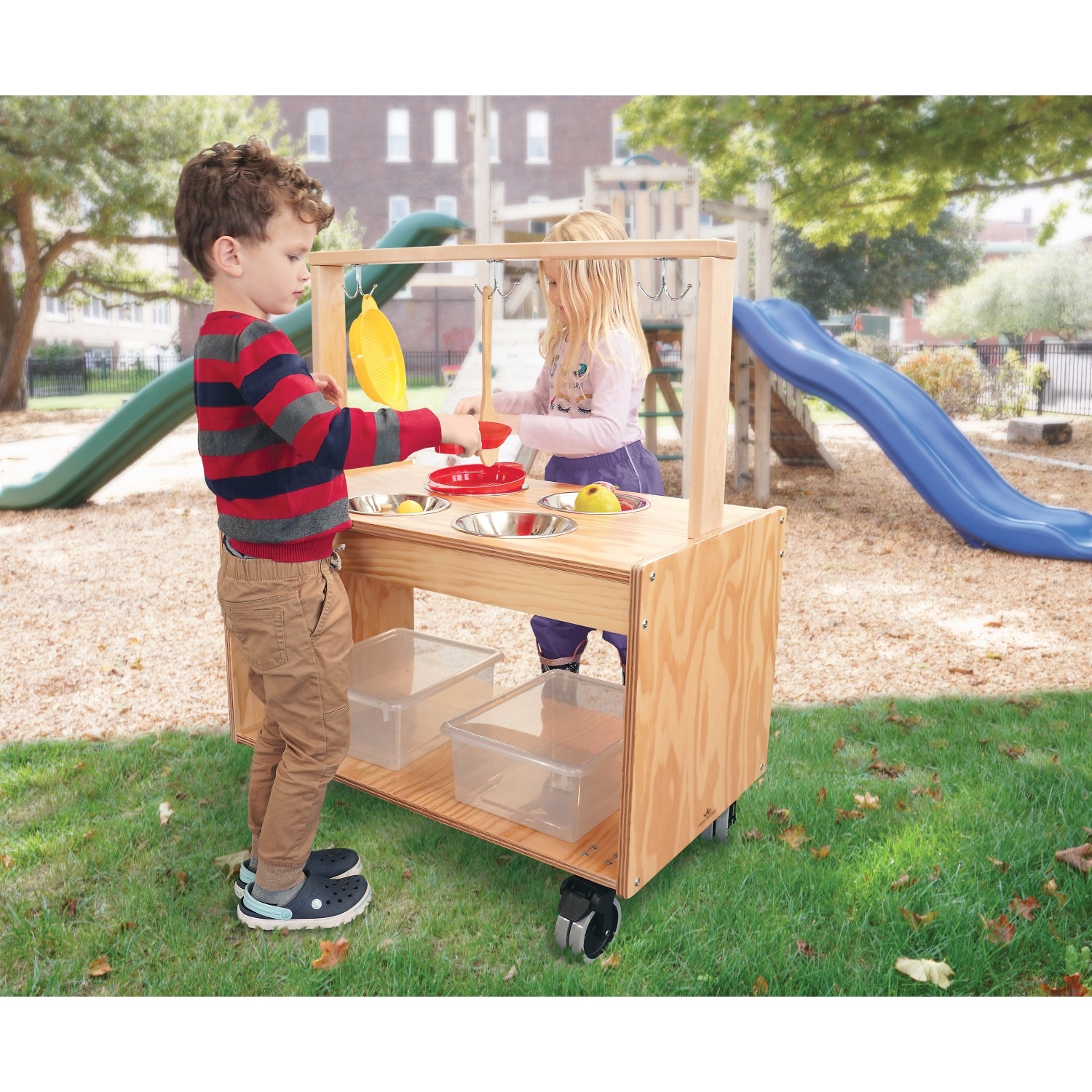 Seven Sensory Toys outdoor mud kitchen play area