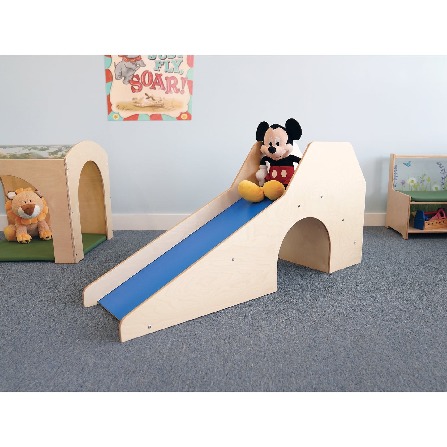 Toddler Slide With Stairs and Tunnel