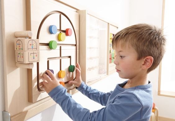 Labyrinth Color Puzzle Sensory Wall Panel by HABA Pro