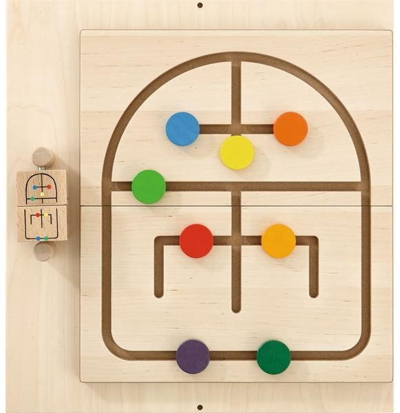 Labyrinth Color Puzzle Sensory Wall Panel by HABA Pro