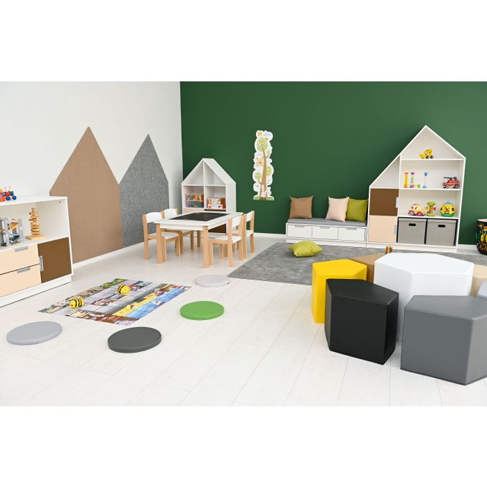 Quadro House Cabinet with 3 Shelves