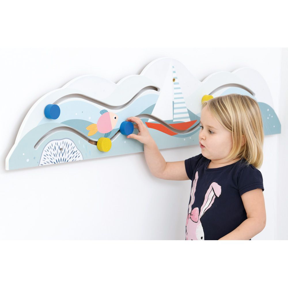 Wave Tracing Wall Activity Panel by Moje Bambino