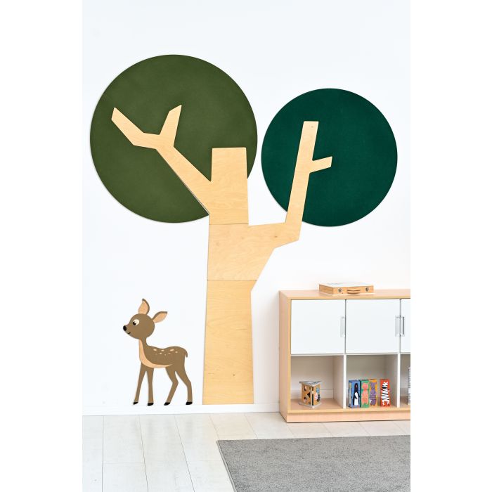 Tree with Rounded Crown Wall Decor