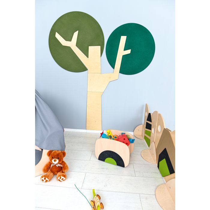 Tree with Rounded Crown Wall Decor