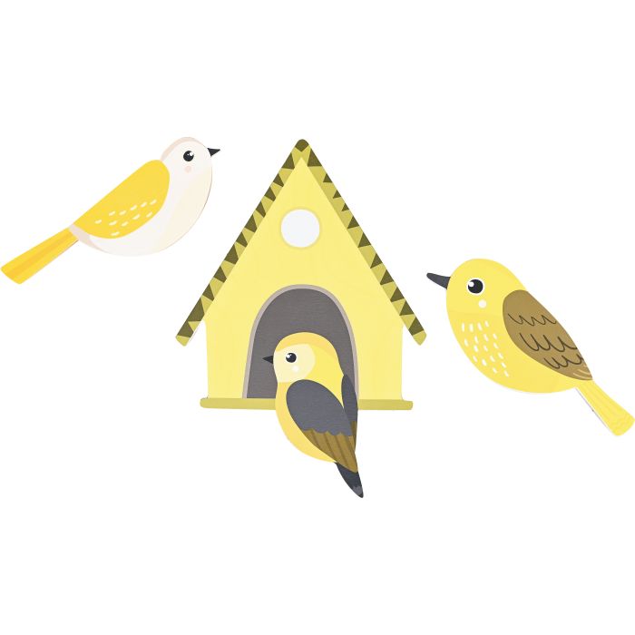 Birds and Birdhouse Magnetic Tree Add-On