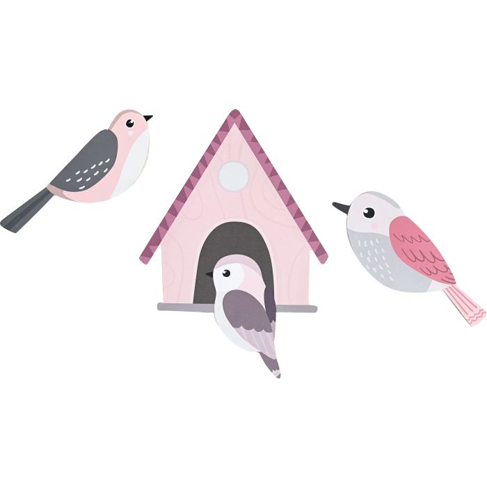 Birds and Birdhouse Magnetic Tree Add-On