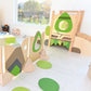 Flora Mirror and Peg Track Sensory Partition by Moje Bambino