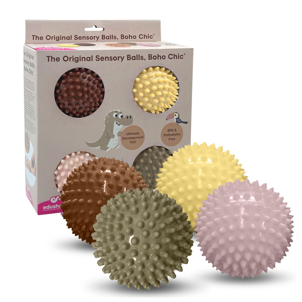 Original Sensory Balls 4" Set of 4, Boho