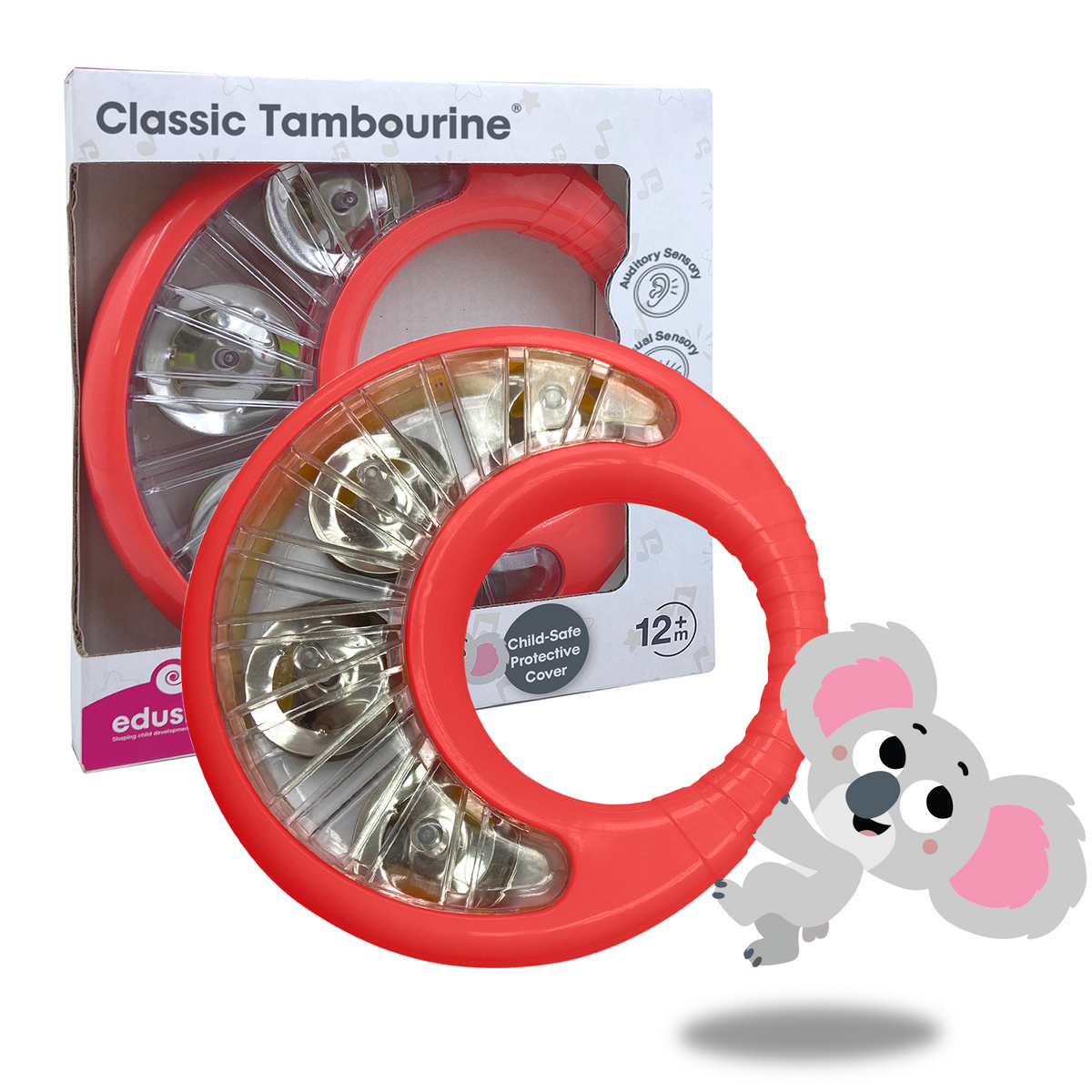Kids' Tambourine, Red