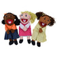 15" Multicultural Children Puppets with Movable Mouths – Set of 6, view 8
