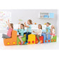 Rainbow Train Foam Seating Set, 6 Pieces by Moje Bambino