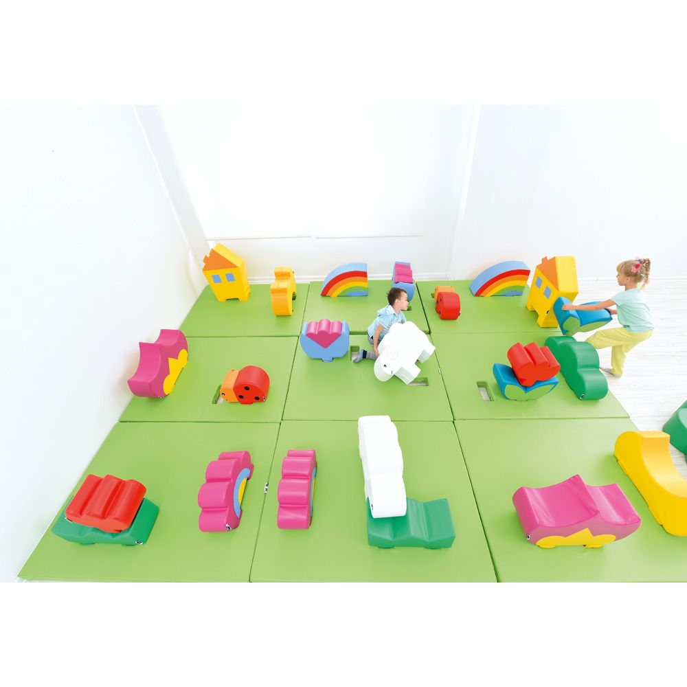 Foam Play Corner Mat with Cutouts by Moje Bambino