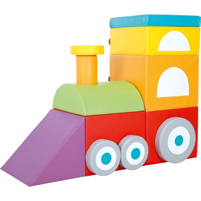 Locomotive Foam Play Set, 15 Pieces by Moje Bambino