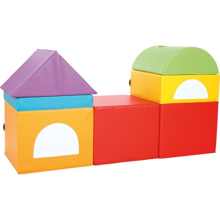 Locomotive Foam Play Set, 15 Pieces by Moje Bambino