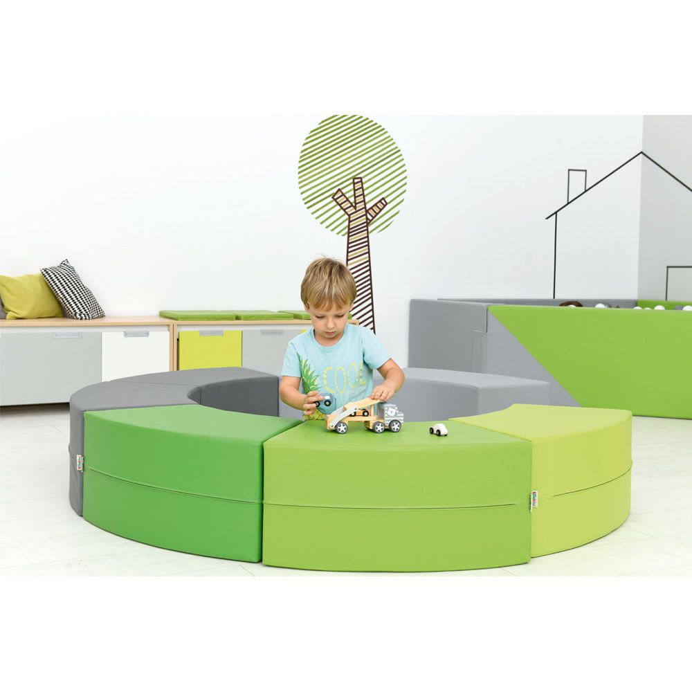 Paolo Curved Foam Bench Seat, Short by Moje Bambino