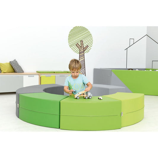 Paolo Curved Foam Bench Seat, Short by Moje Bambino