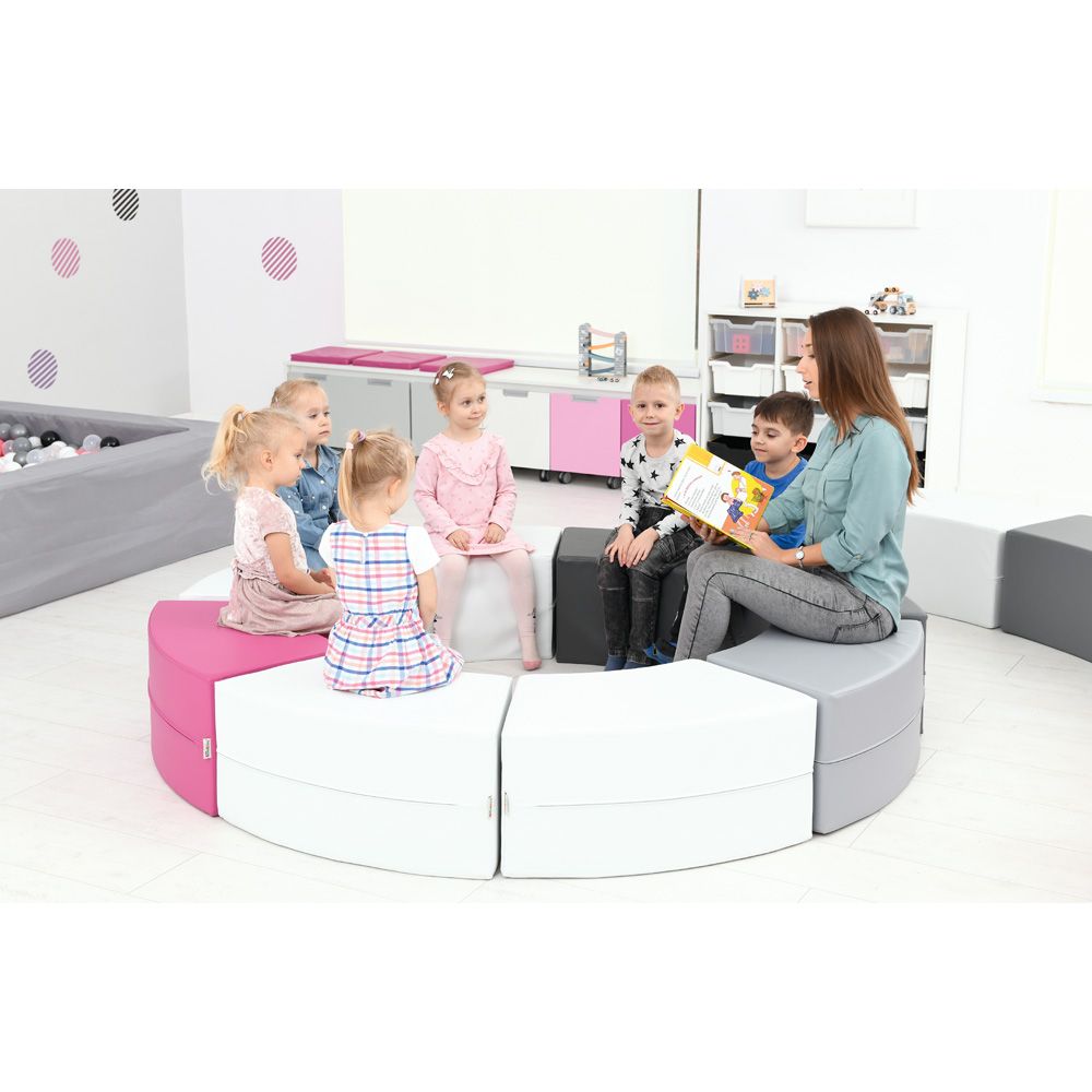 Paolo Curved Foam Bench Seat, Short by Moje Bambino