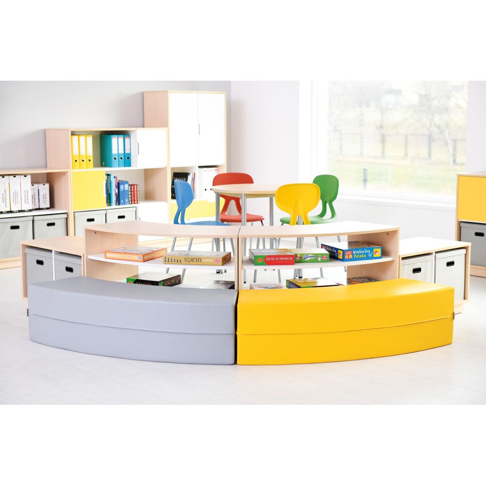 Paolo Curved Foam Bench Seat, Long by Moje Bambino