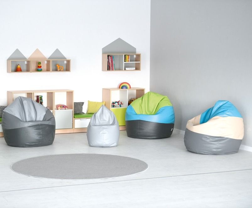Large Patterned Bean Bag Pouf by Moje Bambino